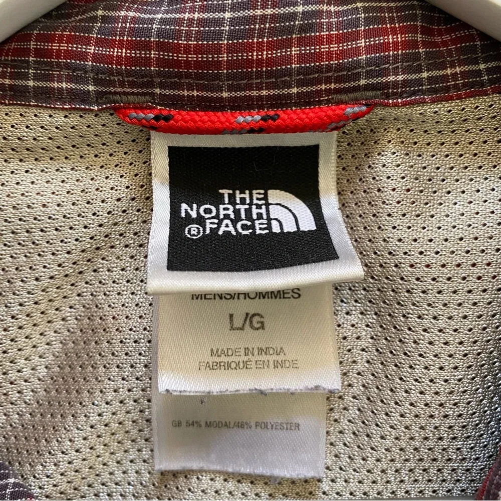 The North Face Men’s Plaid Long Sleeve Button Down Shirt Size Large